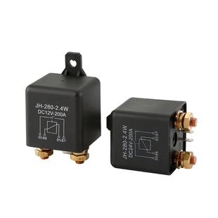 200A大电流汽车继电器12V24v电源开关启动继电器4脚5脚500a长时间
