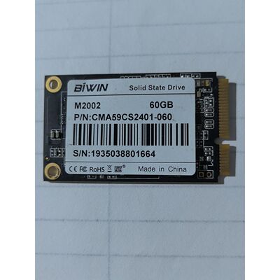 议价BIWIN佰维MSATA60G固态硬盘工控设备专用维修