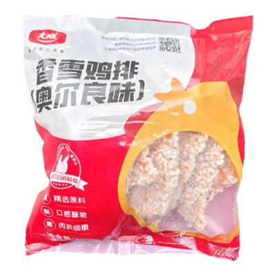 大成香雪鸡排1kg约10片姐妹厨房奥尔良味雪花鸡排裹粉鸡排半成品