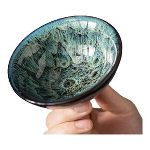 敦煌团花藻井纹茶盏对杯窑变博物馆文创纪念品送客户长辈茶具礼盒