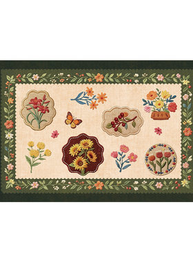 客厅地毯复古风免洗可擦沙发地垫