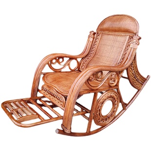 逍遥椅藤椅椅子阳台老人成人家用藤编休闲户外大人摇椅躺椅椅懒人