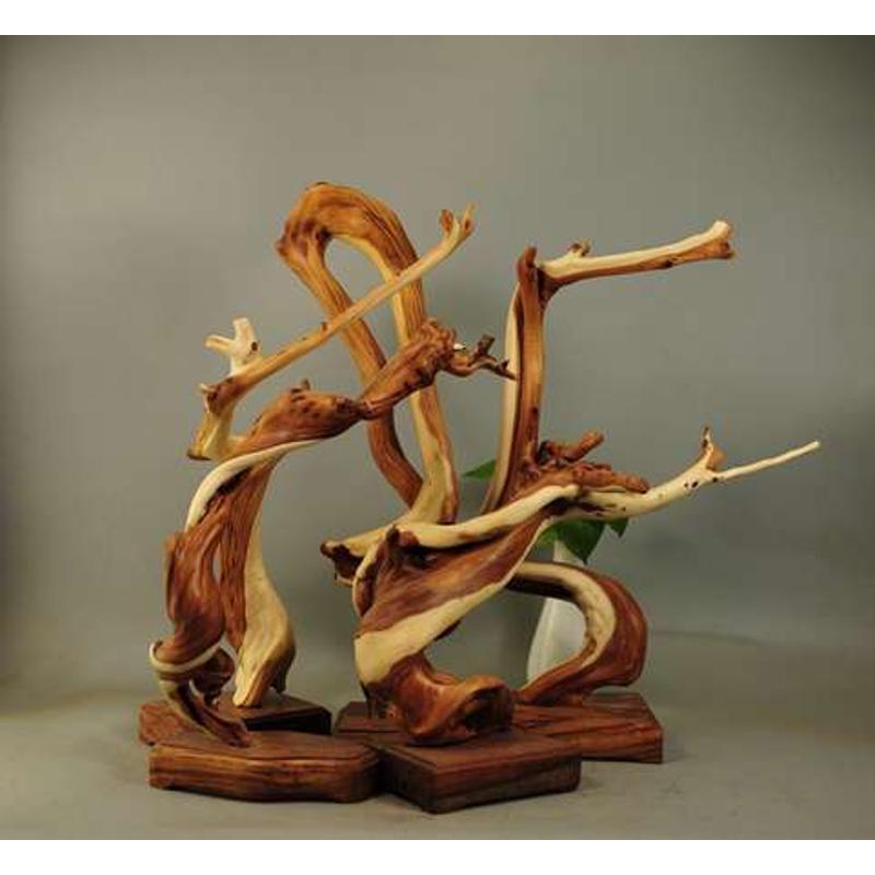 崖柏根雕摆件随形笔挂笔架珠串架笔筒茶台太行陈化原料倒流香