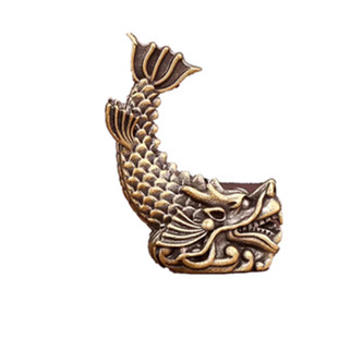 纯黄铜龙之九子鸱尾螭吻鸱吻摆件厨房家居饰品客厅办公室装饰茶宠
