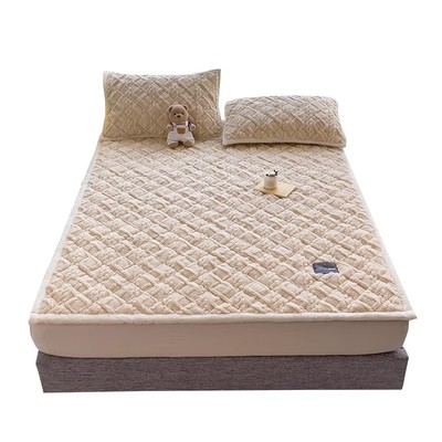 加绒加厚牛奶绒床垫被褥铺底