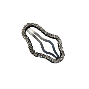 镂空水钻云朵发夹侧边夹女百搭刘海夹bb夹子掰掰夹一字夹碎发发卡