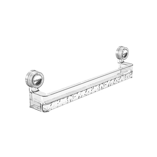佳立方双层吸盘水波纹拖鞋架浴室免打孔卫生间收纳拖鞋挂架沥水架