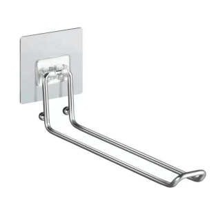 阳台晾晒放衣架可折叠不锈钢挂钩浴室壁挂式夹子免打孔收纳整理架