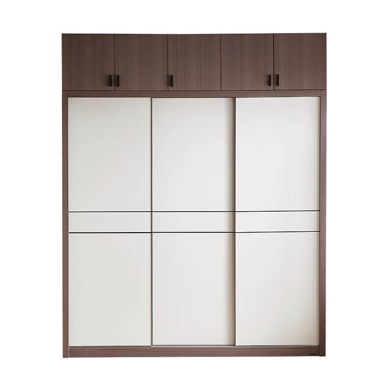 全友家居现代简约推拉门衣柜卧室家用小户型成品移门衣橱国家补贴