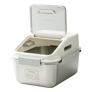 米桶芬兰misanbroo316不锈钢密封米箱杂粮收纳盒防虫防潮家用米缸