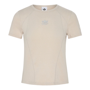 adidas阿迪达斯三叶草上衣女秋STREET W T-SHIRT SS短袖T恤KX3046