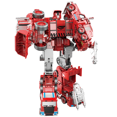 金刚工程车男孩模型变形玩具