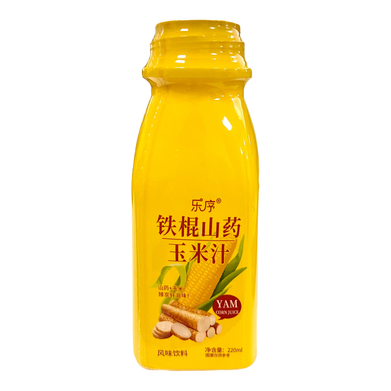 乐序铁棍山药玉米汁220ml*10瓶无添加清爽解腻果味饮料饮品