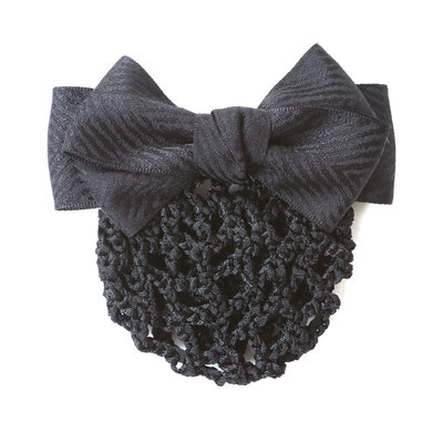 阿表妹黑色蝴蝶结发夹职业头花