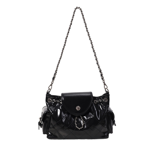 南风Chio2nd 左岸香雪双肩包包女款链条单肩包斜挎包菱格小背包