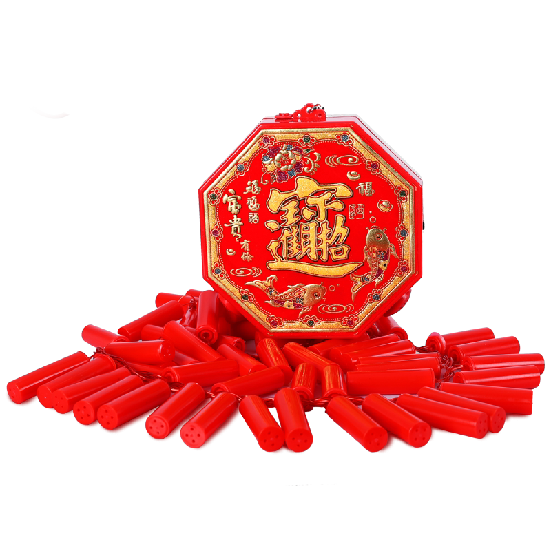 超响仿真声光同步溢家乐电鞭炮