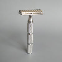 Dishi Aisha D8 men's Razor, all 316 stainless steel, old-fashioned safety razor, double-edged razor thumbnail 2