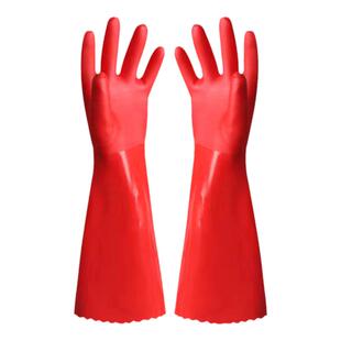 洗碗手套加绒加厚加长保暖男女家务厨房耐用橡胶乳胶洗衣防水手套