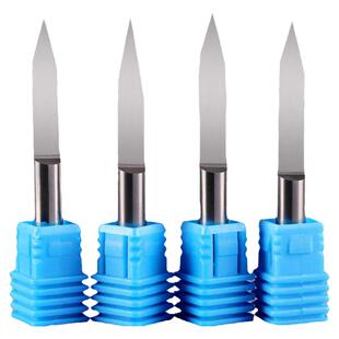 威特加长6mm平底尖刀木工雕刻刀锥度尖刀数控雕刻刀具雕刻机刀头