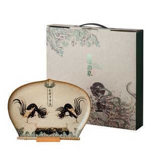 万仟堂茶具茶盘小型家用高颜值茶托盘高档轻奢功夫茶盘爱拼才会赢