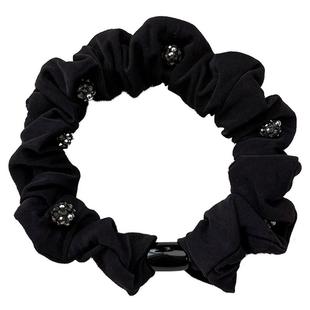 黑色小肠头绳橡皮筋发圈女扎头发绳头饰皮套水钻高级感发饰品头花