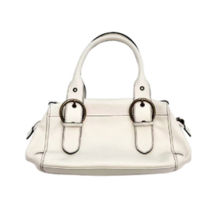 “不想刷牙”同款中古包 vintage牛皮白手提腋下包时尚复古通勤包