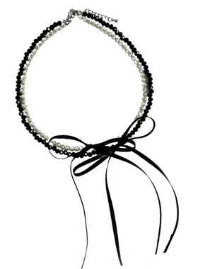 张元英同款甜美丝带款项链