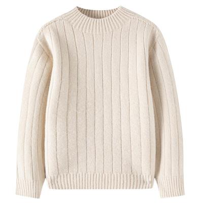 洋气秋冬加厚毛衣儿童圆领打底衫