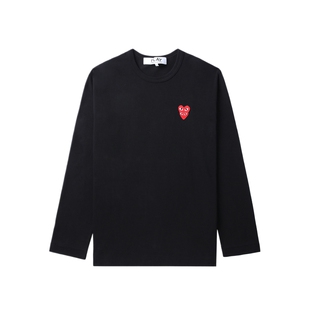 IT CDG PLAY COMME des GARCONS川久保玲情侣纯色长袖T恤时尚简约