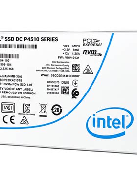 Intel/英特尔P4510 1T 2T 4T 8TU.2企业级NVME固态硬盘支持热插拔