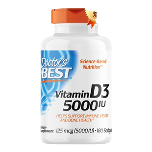 美国金达威doctor best维生素d3成人活性K2备孕d2000iu进口5000iu