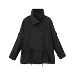 DIDDIMODA拼接外套/抽绳风衣/牛仔裤