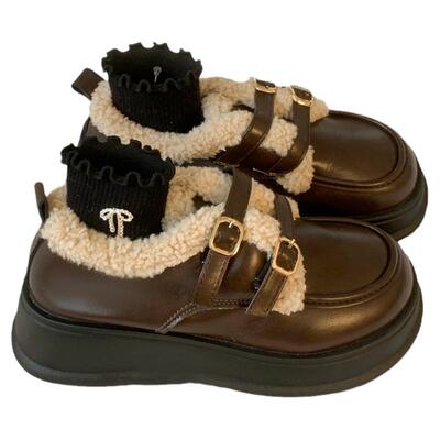 女童鞋棉鞋2025秋冬新款儿童大棉保暖鞋女孩加绒加厚冬季公主皮鞋