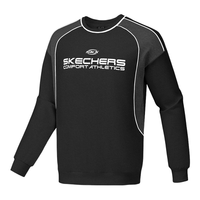 Skechers斯凯奇男女同款圆领卫衣休闲针织套头衫 P424U013/0018