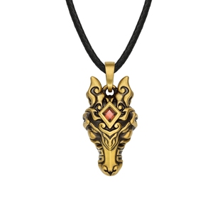 【新品】MONOLOGUE独白北纬三十度复古黄金绝影马吊坠配绳MRV132