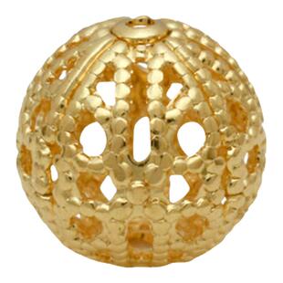 diy饰品配件 日本进口贵和kiwa镂空花纹设计薄壁铜圆珠手工隔珠