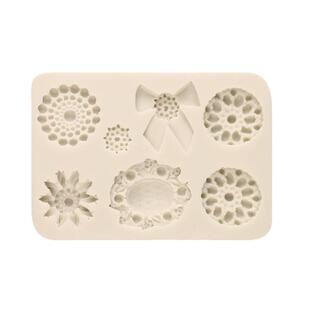 欧式宝石翻糖食品级硅胶模具贵妇宫廷风复古珠宝巧克力蛋糕装饰