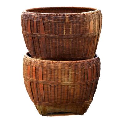 烟熏篓子婚礼家具做旧包邮竹编