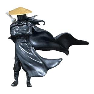 古代侠剑客中控屏寒江孤影摆件装饰屏幕显示器国风后视镜车载饰品