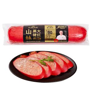 山林大红黑猪肉大红肠即食火腿