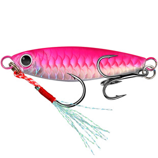 铁板路亚饵远投新款仿真鱼鳞纹路亚飘落铁板鲈鱼翘嘴专用鱼饵假饵