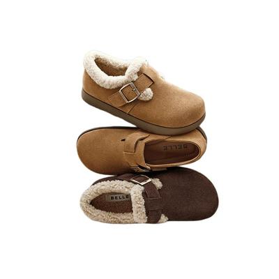 百丽厚底两穿新款勃肯鞋