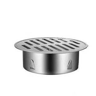 4寸75PVC管卫生间阳台下水地漏厨房洗衣机接头双用不锈钢过滤网盖