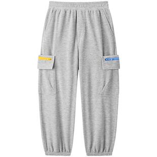 [凉感抑菌]MINIPEACE太平鸟童装男童运动裤夏季薄款儿童防蚊裤