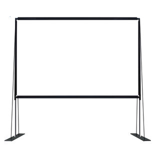 高清100寸户外露营投影幕布支架一体落地免打孔家用露天电影可移动便携式野营折叠室外投影仪幕布防风简易屏