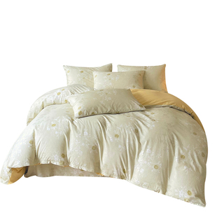 小清新全棉被套单件160x210cm家用学生宿舍双人被罩床单枕套套件