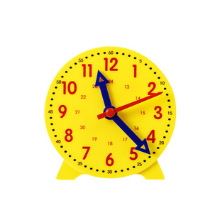 钟表模型儿童学习表盘时钟教学钟面蒙氏数学时钟认知教具学具二针三针联动钟表小学生一年级学习认准认识时间