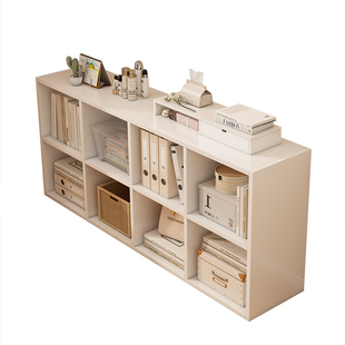 简易书架置物架落地客厅多层书柜矮柜储物柜儿童收纳架组合格子柜