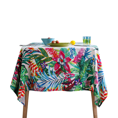 如琪原创新款长方形茶几印花桌布