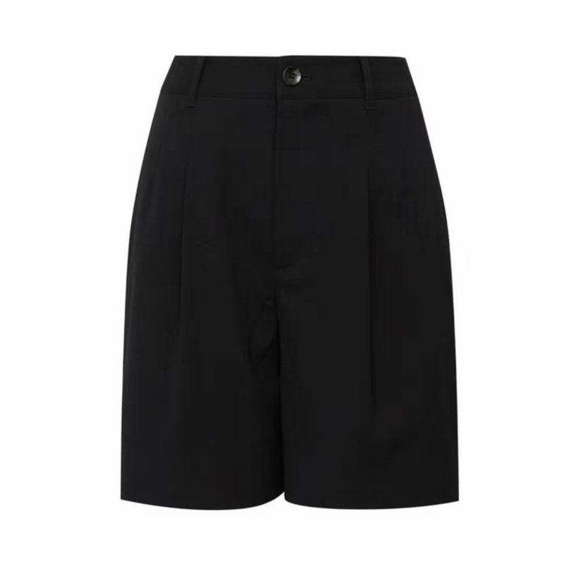 夏季高腰显瘦宽松四分短裤